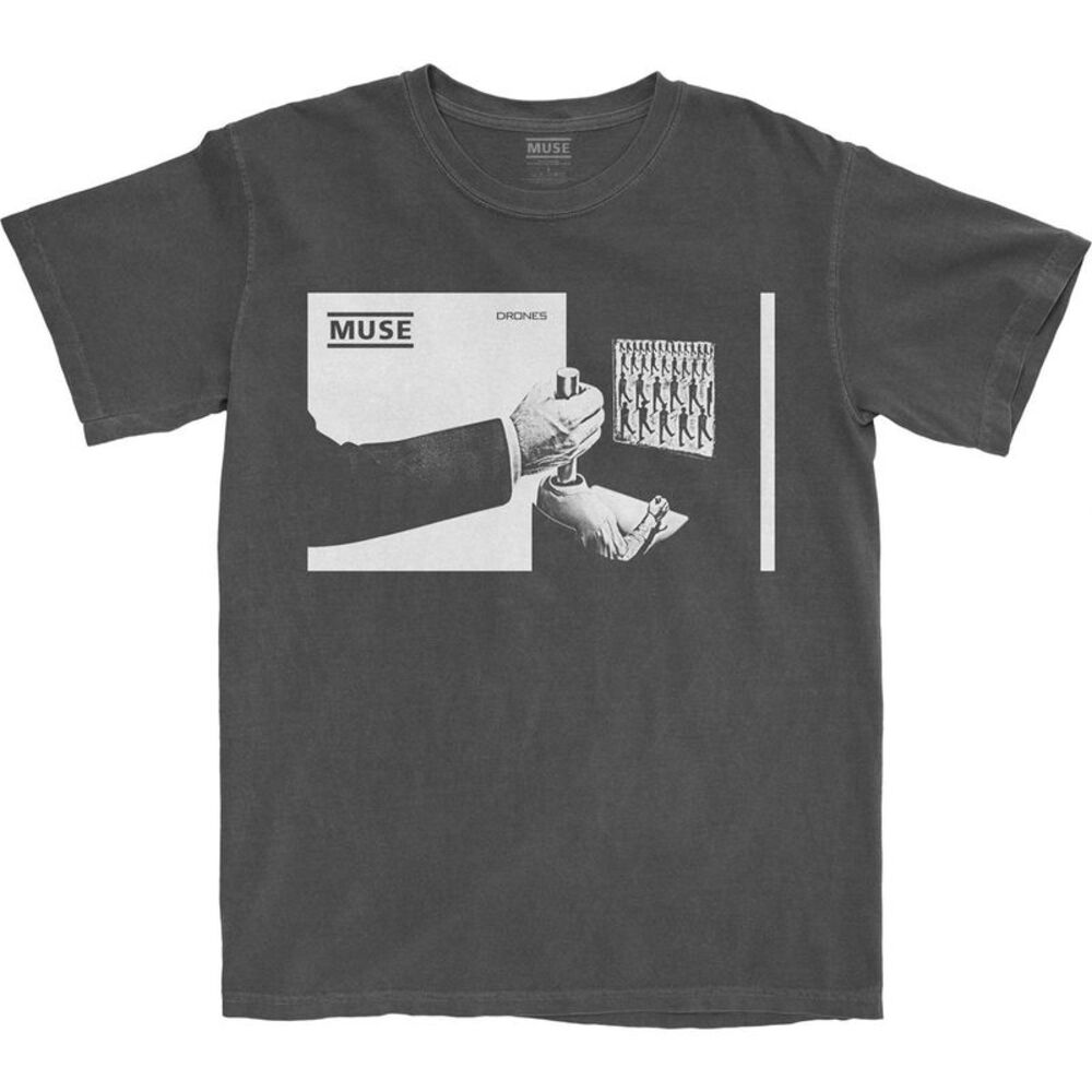 Muse Unisex Adult Shifting Cotton T-Shirt / Charcoal Grey
